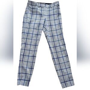 Express Black, Blue and White Plaid Pants